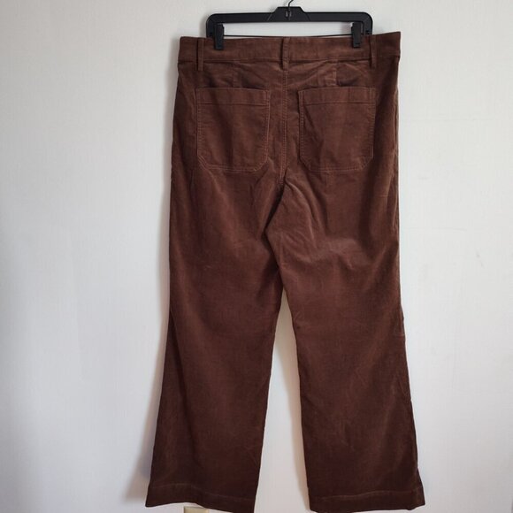 Ladies SZ 33 T J Crew Factory Lizzie Brown Corduroy Pants - Picture 3 of 5